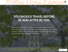 Tablet Screenshot of kolbydoeseurope.com
